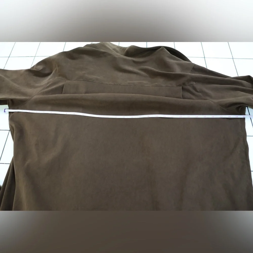 vintage button down shacket shirt/dress - Picture 6 of 7